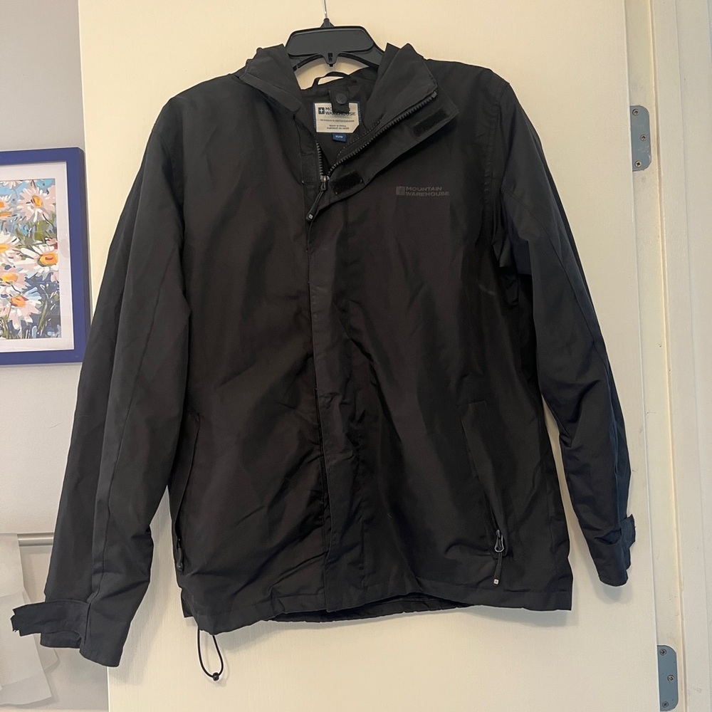 Mountain Warehouse Black Zipped Lightweight Hooded Jacket size XS